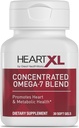 HeartXL High Potency Omega-7 Blend Cardiovascular Health Support - Promotion du métabolisme sain - Supplément santé cardiaque sans gluten - 30 gels souples