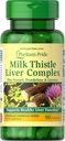 Puritan's Pride Lait Thistle Complexe du foie, soutient la fonction saine du foie, 90 comte, blanc