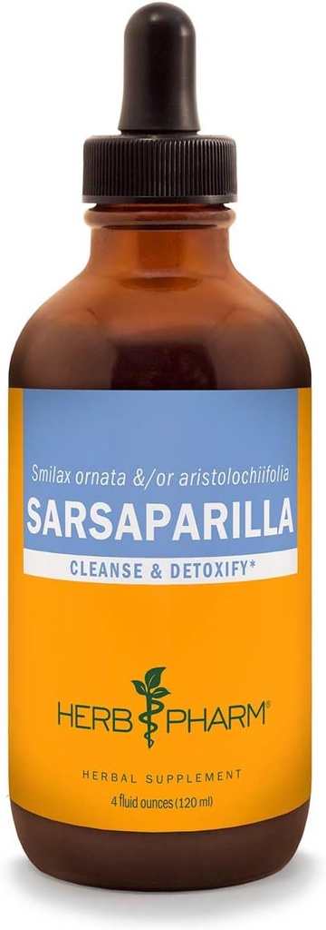 Herb Pharm Sarsaparilla Extrait liquide pour nettoyage et désintoxication - 4 Once