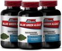 Supplément du système immunitaire suprême - Klamath Blue Green Algae 500mg, Klamath Lake Blue Green Algae, spiruline et chlorella Capsules, spiruline Poudre, spiruline chlorella, chlorella Comprimés 3B 180Cap