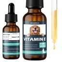 Vitamine E pour chiens - Vitamines pour chiens E - Vitamine E pour chiens, améliorer la santé de la peau et du manteau, le traitement de la maladie du foie, renforcer le système immunitaire - formule naturelle pour tous les âges et races - 30 ML