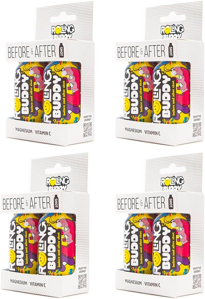 Pre and Post Rave Recovery Shot - Rave Safely, No 5HTP, Jaw Clench Relief, Essential Vitamins for Brain & Body Protection Before and After Rave Antioxidant Shot 2-Pack (4)