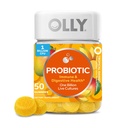 Gummy probiotique OLLY, soutien immunitaire et digestif, 1 milliard d'UFC, supplément probiotique à croquer, mangue, 25 jours d'approvisionnement - 50 comtes