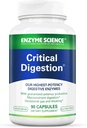 Enzyme Science Critical Digestion - enzymes digestives pour les femmes et pour les hommes avec des probiotiques - Soutien de puissance élevée pour la digestion - Santé digestive – Enzimas digestivas y probioticos - 90 Capsules