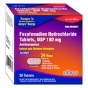 Ohm Comprimés anti-allergie à l'intérieur de l'antihistaminique Fexofenadine non somnolente 30ct