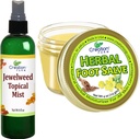 Jewelweed Topic Mist 8 Oz and Herbal Foot Salve 4 Oz - Des solutions pour la démangeaison pour rendre plus facile de profiter du quotidien