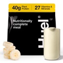 Huel Black Edition , Banana 40g Vegan Protein Powder , repas alimentaire complet 27 vitamines et minéraux, sans gluten , 17 portions non inclus pour réduire le plastique