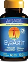 EyeAstin, BioAstin Hawaïen Astaxanthine avec Lutéine et Zeaxanthine, soutient la santé des yeux naturellement, 60 Compte