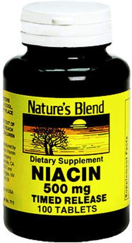 Mélange naturel Niacine 500 mg, 100 Nombre