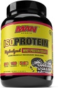 MAN Sports New Flavor ISO-Protein hydrolysé 100% pur Whey Protein Isolate poudre, biscuits et crème, 1,42 livres (20 jours d'approvisionnement)