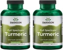 Swanson Full Spectrum Turmeric (Curcumin) - Joint Health, Digestion, Heart Health & Liver Support Supplement - Curcuma Longa Formula Promoting Memory Support - (240 Capsules) 2 Pack