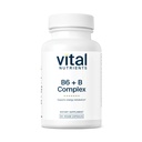 Nutriments vitaux Vitamine B6 + Complexe B Végétaux Méthylés B Vitamines pour l'énergie, le métabolisme, la santé du coeur*