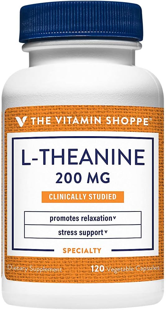 L-Theanine, cliniquement étudié - Promotion de la relaxation et du stress - 200 MG, 120 capsules végétales, 120 portions par la boutique de vitamines