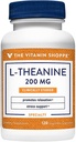 L-Theanine, cliniquement étudié - Promotion de la relaxation et du stress - 200 MG, 120 capsules végétales, 120 portions par la boutique de vitamines