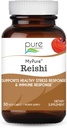 PURE ESSENCE LABS MyPure Reishi Supplément de Champignons Biologiques - Extrait de Champignon 100% réel pour le support immunitaire, le stress, construire de l'énergie (30 capsules)