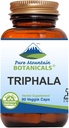 Pure Mountain Botanicals Triphala Capsules 90 Kosher Caps végétaliens maintenant avec 500mg mélange biologique de fruits indiens Amla