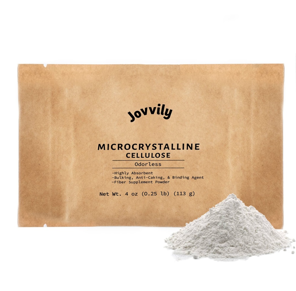 Poudre de cellulose microcristalline - 4 oz - Supplément fibreux - Agent liant - Très absorbant