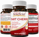 Gélules de cerises Tart Purely bénéfiques 6000 mg, Extrait de cerises Tart Montmorency extra-résistance, Flush Uric Acid pour le confort articulaire, antioxydants et immunosupport, non-OGM, sans gluten, 120 Compte
