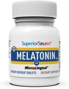 Superior Source Melatonin 5 mg - Healthy Sleep Support Supplement for Adults - Melatonin Formula with Chamomile Aids Relaxation & Restful Sleep - 60 Sublingual Dissolving Tablets