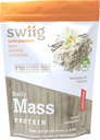 swiig Mass Builder Protéines Poudre, Madagascar Vanille, Pas d'ingrédients OGM, Pas d'arôme artificiel, Couleurs ou édulcorants, Pas de remplissage, 3.3 Pound Bag