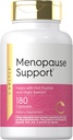 Carlyle Ménopause Supplément pour les femmes de 180 capsules Aide avec les flashs chauds et les sucreries de nuit de non-OGM, sans gluten Ménopause Support