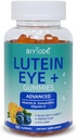 Lutéine Gommies: Soutien Santé oculaire Vitamines de lutéine Zeaxanthin Suppléments pour soins de la vision des adultes et soutien maculaire 60 Gommies 30 Jours d'approvisionnement