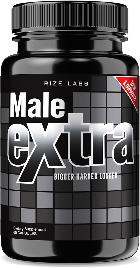 labos de taille - Capsules Homme Extra - Supplément de performance pour les hommes, support de la force maximale, pilules ultra pures, supplément végétalien non-OGM Formule avancée (60 capsules)