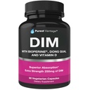 Supplément DIM pur 250mg Diindolylméthane Plus BioPerine et Dong Quai - Soutien à l'équilibre hormonal pour les femmes et les hommes, soutien à la ménopause et à l'estrogène - 90 Capsules végétariennes