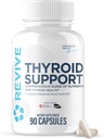 Supplément de soutien à la thyroïde MD Revive pour hommes et femmes - Mélange complet de nutrites soutient la fonction thyroïde saine avec vitamine essentielle, minéraux et herbes (90 capsules, 30 portions)