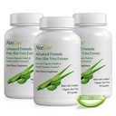 AloeCure Organic Aloe Vera Capsules, 160 000 mg Équivalent intérieur Aloe Leaf par portion, soutien Gut, digestif, et santé immunitaire, aide à maintenir l'acidité équilibrée de l'estomac, sans aloine, 30Caps x 3Btl