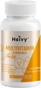 Multivitamines Heivy Toddlers, Vitamines à croquer D3, C, Vitamine B12, B6, Vitamine A, E & Zinc pour le soutien immunitaire et la santé, 120 comprimés à croquer