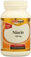 Vitacost Niacin (vitamine B-3) - 500 mg - 100 gélules