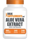 BulkSupplements.com Capsules d'Aloe Vera - Extrait d'Aloe Vera, Supplément d'Aloe Vera - Supplément à base de plantes, sans gluten, 1 Capsule par portion, 240 Capsules de Veg (paquet de 1)