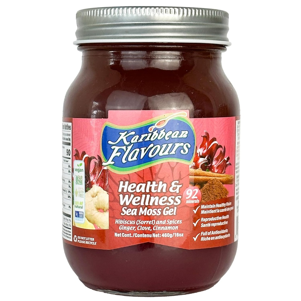 Gel de mousse de mer (Sorrel Hibiscus) 16 Oz.