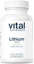 Éléments nutritifs vitaux Orotate de lithium 20mg de supplément de lithium végétalien pour la mémoire, l'état de l'esprit et la santé comportementale*