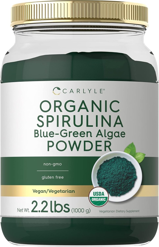 Carlyle en poudre de Spiruline biologique 2,2 lbs.