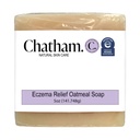 Chatham Soins naturels de la peau Eczema Relief Oatmeal Savon, bain apaisant d'avoine, traitement de l'eczéma rosacée, psoriasis