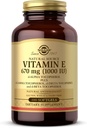 Solgar Vitamine E 670 mg (1000 UI), 100 softgels mélangés - Antioxydant naturel, peau et système immunitaire - Vitamine E d'origine naturelle - Sans gluten, sans lait - 100 portions