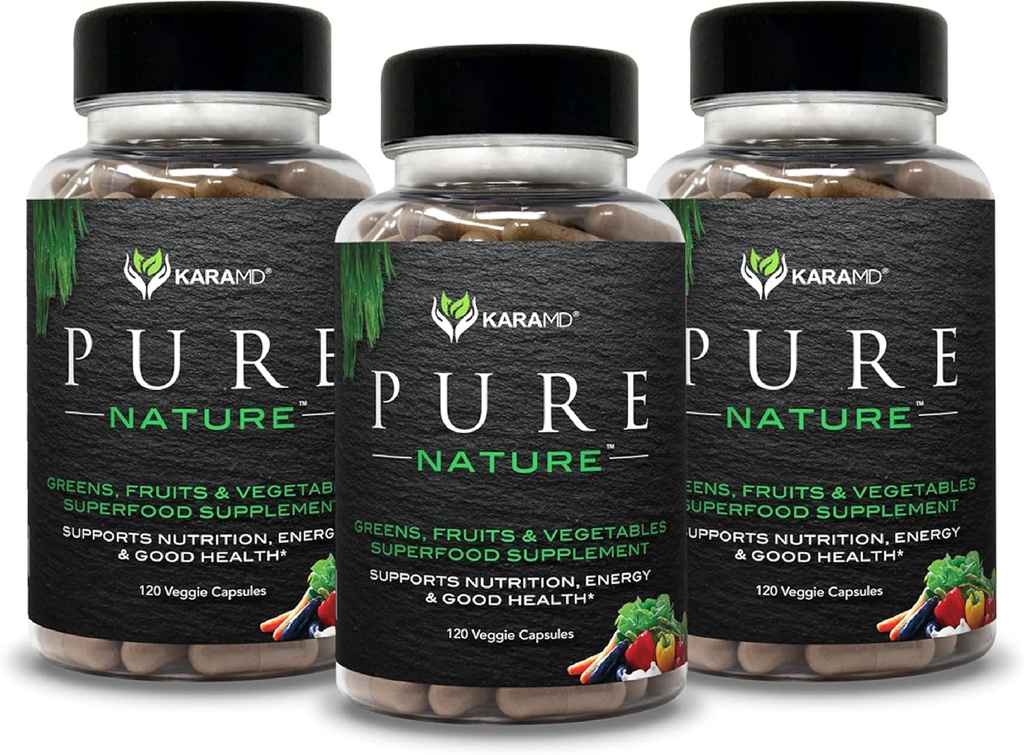 KaraMD Pure Nature (en anglais seulement) Supplément vert, fruit et légumes (en anglais seulement) Vitamines, fibres et antioxydants (en anglais seulement) 20 Suppléments fruits et légumes pour l'énergie et la digestion (en anglais seulement)