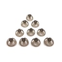 Aid auditif Domes Smoky Gray Conseils Pièces d'oreille confortables pour l'amplificateur de son BTE ouvert Kit PSAP invisible 10mm (L * 10)
