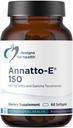 Designs for Health Annatto-E 150mg Tocotriénols - Supplément complexe de vitamine E d'or Delta + Gamma Tocotriénols - Cardiopathie, Vieillissement en santé + Support antioxydant - Non-OGM (60 Softgels)