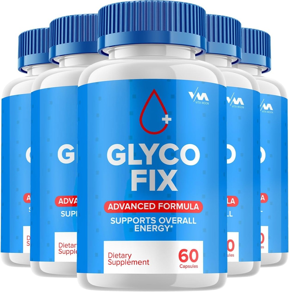 (5 Pack) Glyco Fix supplément de soutien à la vitamine saine, Gluco Fix Capsule - Formule avancée Gluco Fix, Glyco Fix Avis de force maximale, 300 Capsules