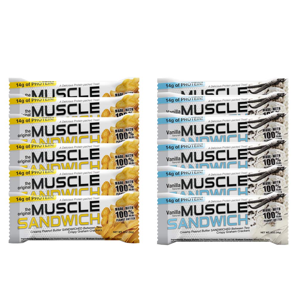 Aliments pour les muscles Barres de sandwichs musculaires, pack de variétés
