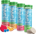 Nuun Vitamins Electrolyte Tablets with Vitamin D, C, E, A, & B6, Folic Acid, Magnesium & 4 Other Essential Electrolytes, Gluten Free & Vegan, Mixed Fruit, 4 Pack (48 Servings Total)