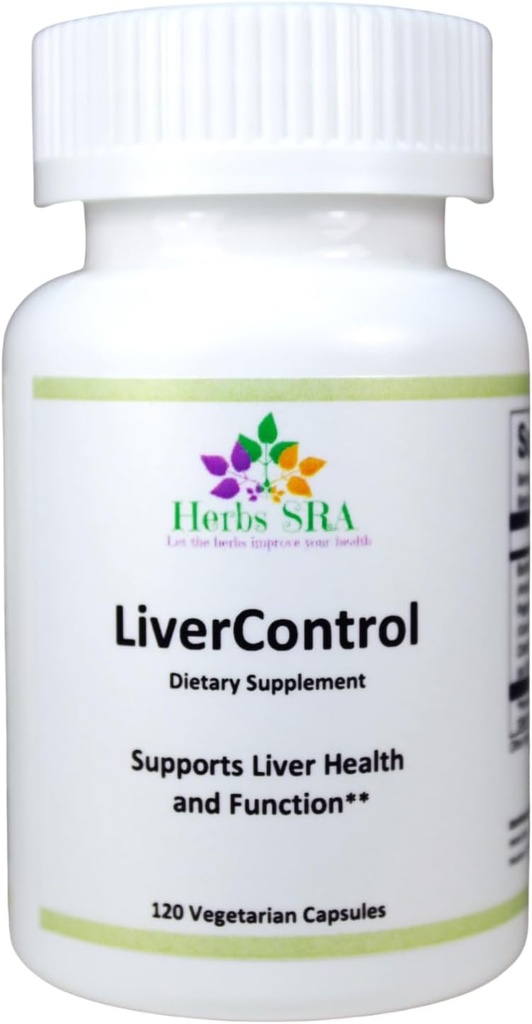 LiverControl - Supplément alimentaire avec racine de lard, graine de papaye et choline pour la détox et la santé du foie, 120 Veg Caps, fabriqués aux États-Unis
