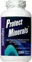 Protect Minerals - Multi Mineral Formula – Une bouteille de 180 capsules végétariennes - Haut rapport magnésium/calcium - Sans fer - Sans énergie naturelle toute la journée et régénération nocturne. (1)