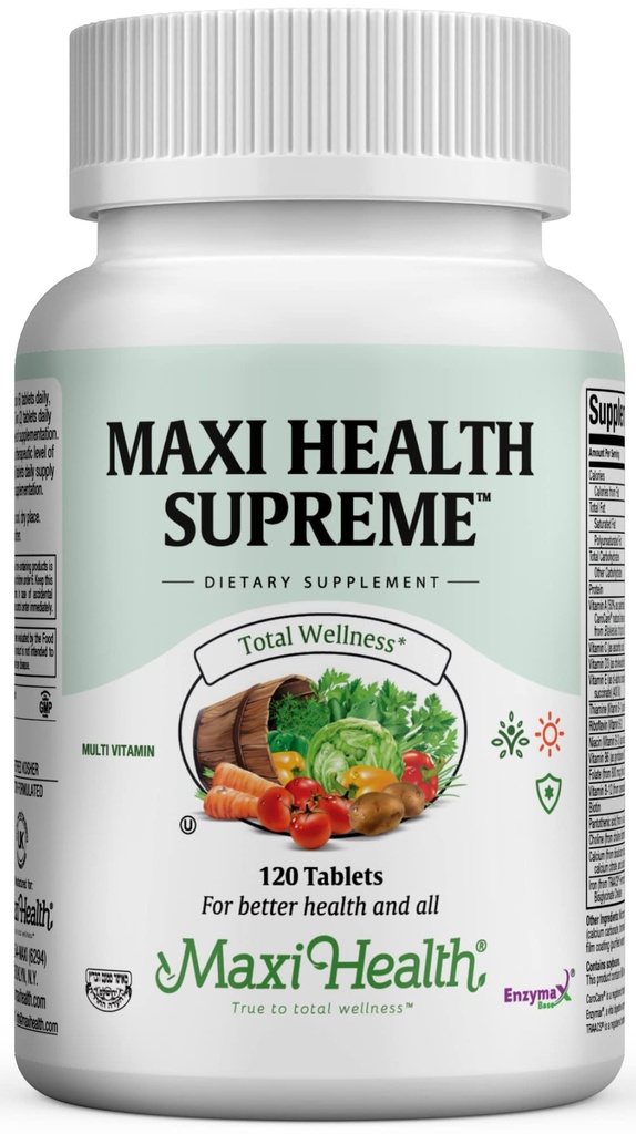 Multivitamine pour les hommes et les femmes – Multi quotidien de haute puissance suprême avec minéraux, CoQ10 et antioxydants – Énergie, soutien immunitaire, os, coeur et bien-être – comprimés de vitamine A, C, D, E, B12, B6 et Biotine 120