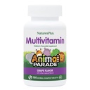 NaturesPlus Animal Parade Children's Chewable Multivitamin - Saveur de raisin - 180 comprimés en forme d'animal - Promotion de la santé et du bien-être - Végétarien, sans gluten - 90 portions