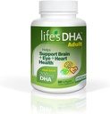 Vie de DHA Supplément alimentaire de DHA All-Végétarien soutient un cerveau, des yeux et du cœur sain, non-OGM de source végétale durable 200 mg de DHA Omega-3 60 Softgels