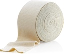 Bandage de soutien tubulaire élastique E, 10M Box - Couleur naturelle (3.5" X 33 pieds) pour grand bandage de soutien genou - cuisse moyenne, coton Spandex